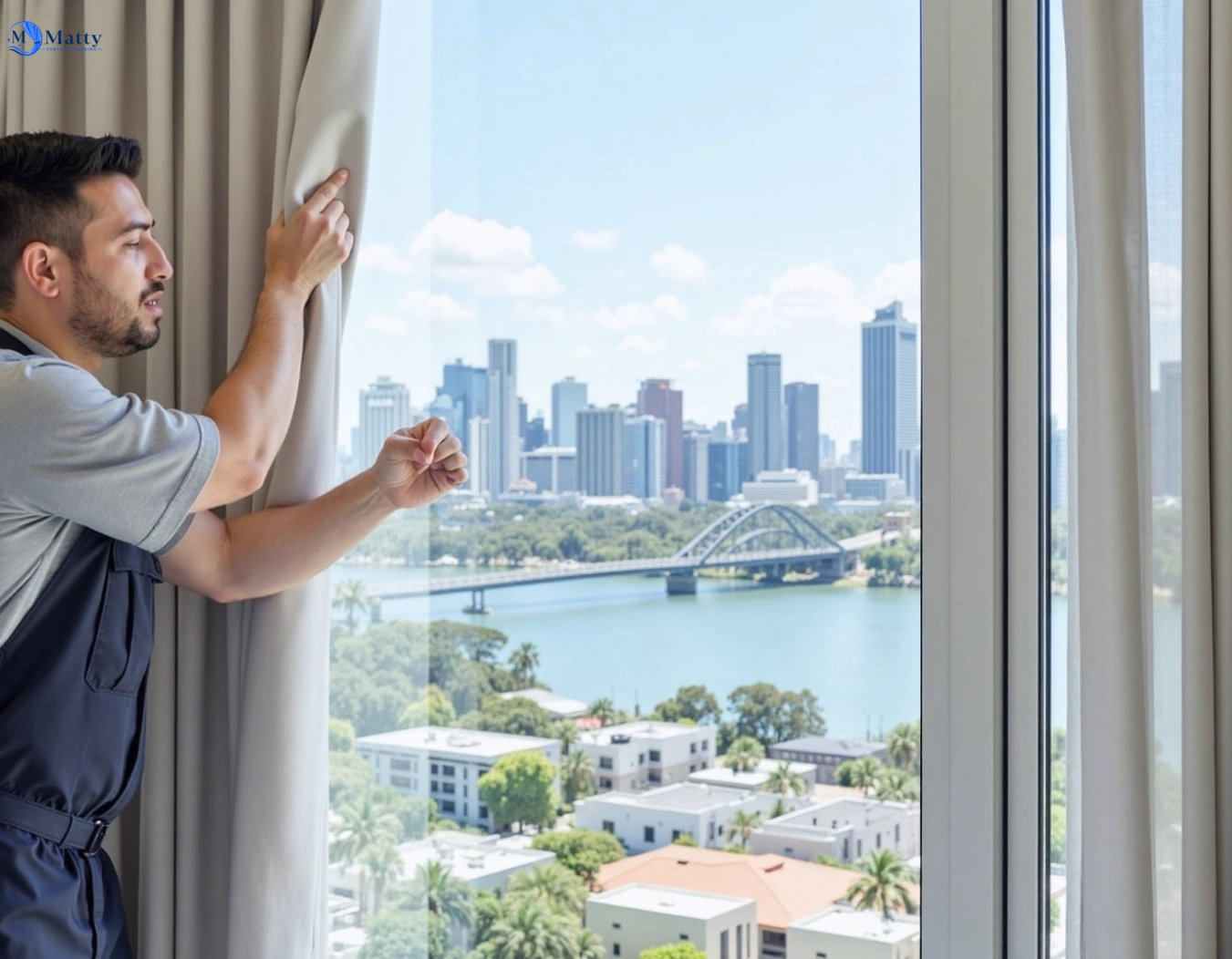 Professional curtain steam cleaning service wollstonecraft-nsw QLD by Matty Curtain Cleaning