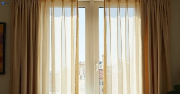 Dull dusty drapes in wollstonecraft-nsw before professional cleaning